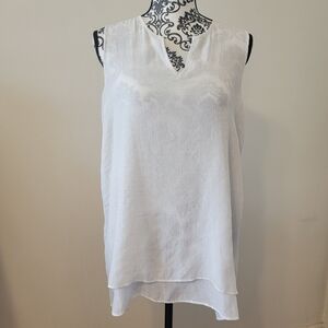 Cristina B Women's Layered White Tunic Tank M